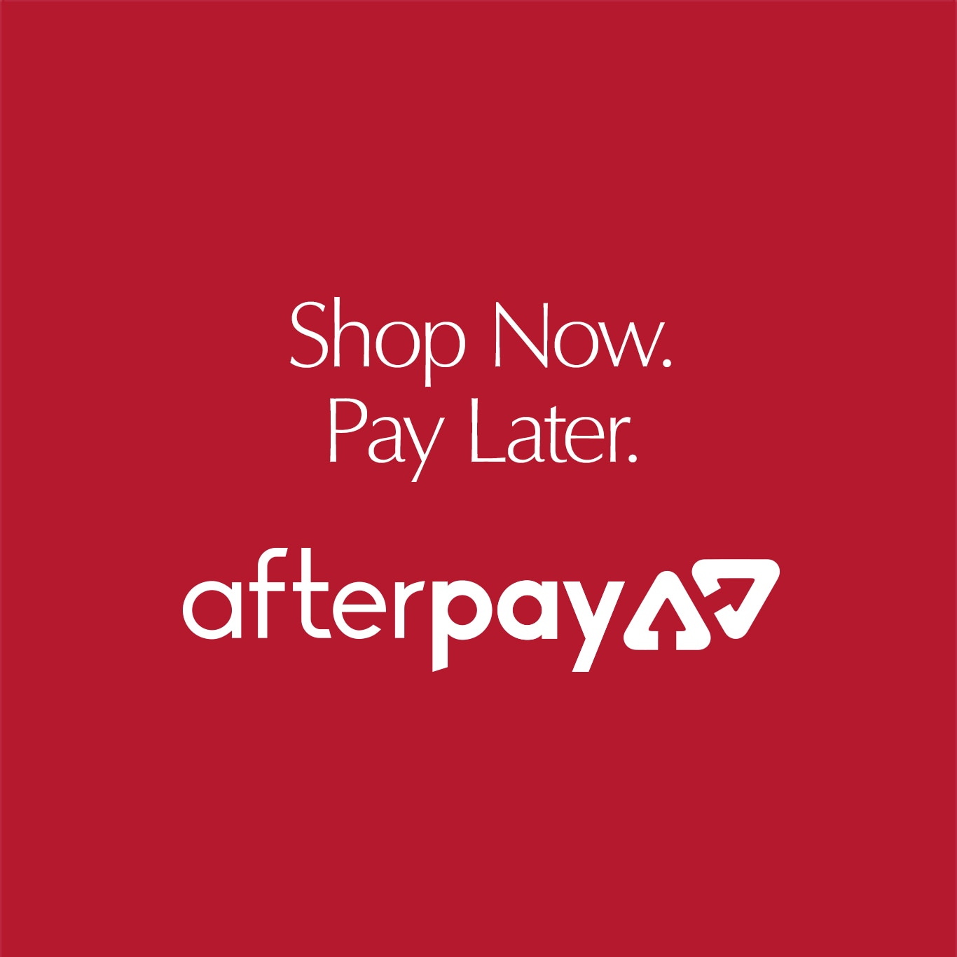 Afterpay - Beauty now, pay later in 4 installments.